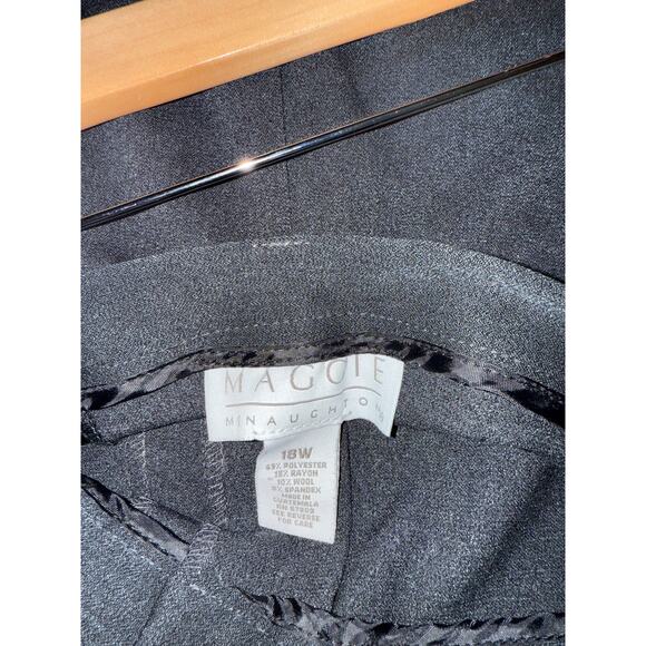 Maggie McNaughton, Black Front Slit Skirt, Women’s Size 18W , Long Midi - Picture 5 of 6